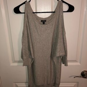 Sparkly open shoulder top size small